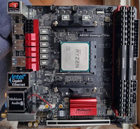 At last, time for a ITX Ryzen build. Asrock AB350 Gaming-ITX/ac, now ...