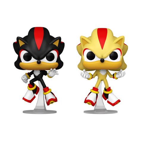 Funko Pop Games Sonic The Hedgehog Shadow And Super Shadow 2 Pack