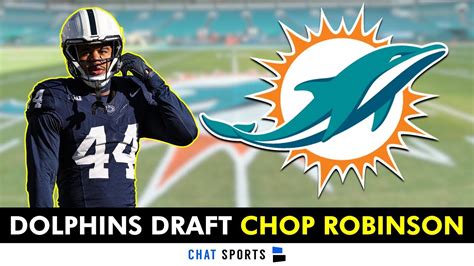 Chop Robinson Selected By Miami Dolphins With Pick 21 Of The 2024 NFL