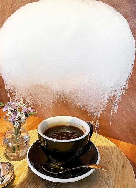 Coffee With A Cloud Of Cotton Candy Coffee Lovers