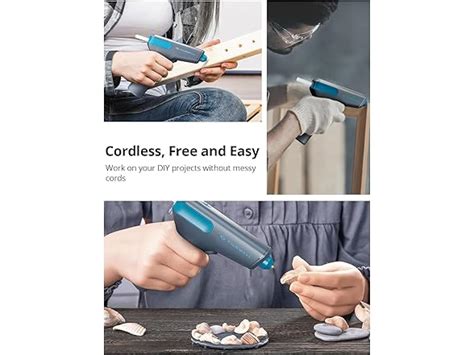 TILSWALL W Rechargeable Cordless Hot Glue Gun