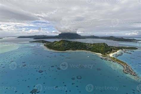 Aerial view on Bora-Bora 1355962 Stock Photo at Vecteezy