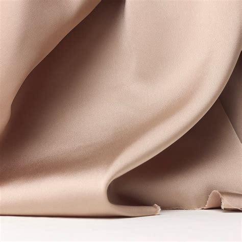 Beige Silk Satin Fabric By The Yard Lingerie And Dress Silk Etsy