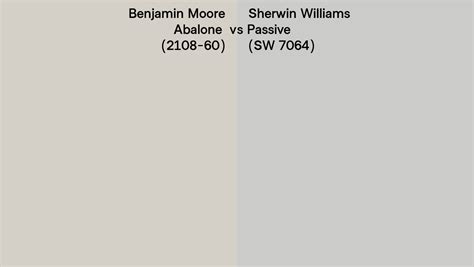 Benjamin Moore Abalone 2108 60 Vs Sherwin Williams Passive Sw 7064