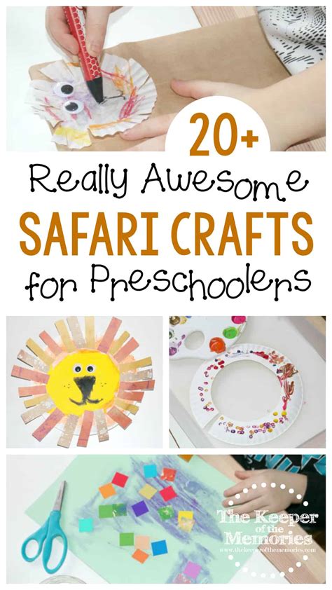 20+ Really Awesome Safari Crafts for Kids - The Keeper of the Memories