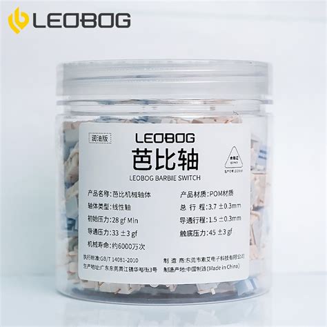 Leobog Barbie Keyboard Switch Hot Swapable Linear Switch Pin Mechanical Keyboard Switch Smooth