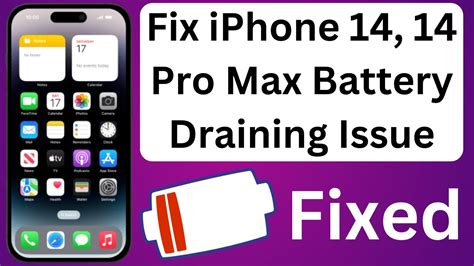 How To Fix IPhone 14 14 Pro Max Battery Draining Fast Issue Solved