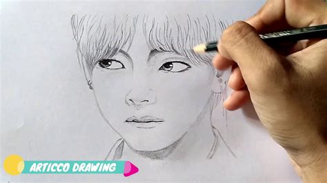 Jungkook Beginner Bts V Drawings Easy Follow Along To Learn How To