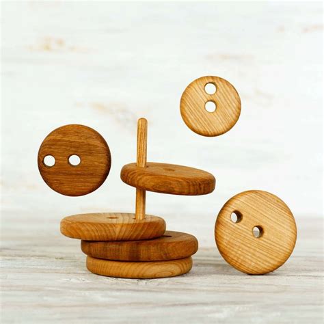 Wooden Stacking Toys Round Montessori - WoodenCaterpillar Toys