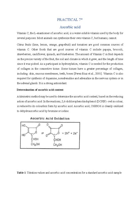 Aoac Determination Of Ascorbic Acid 6