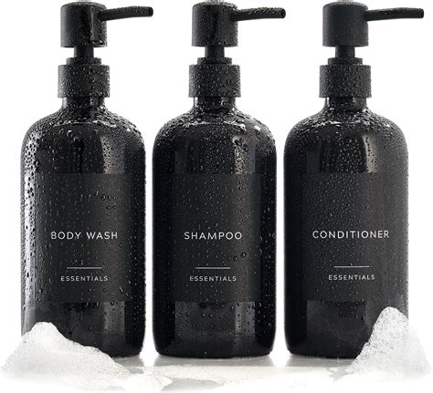 Stylish Shampoo And Conditioner Dispenser Set Of Modern Oz Shower