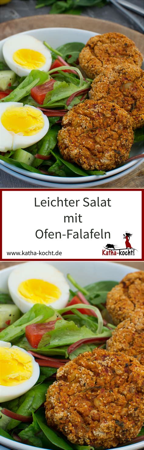 Leichter Salat Mit Ofen Falafeln Katha Kocht Leckere Salate