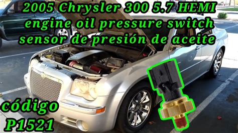 Chrysler Hemi C Mo Cambiar El Sensor De Presi N De Aceite