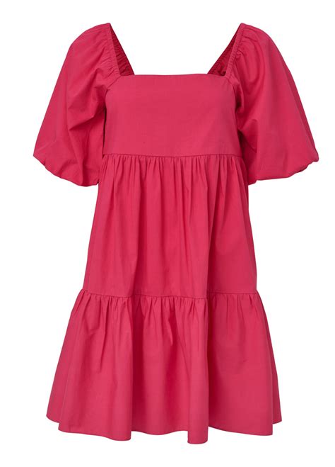 Puff Sleeve Mini Dress Azalea Venus