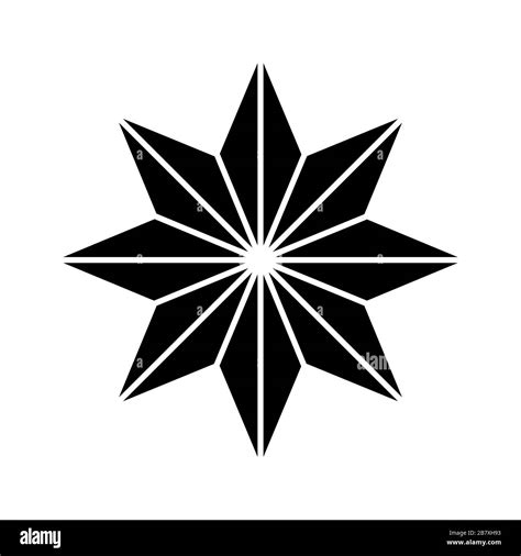 Eight pointed star Black and White Stock Photos & Images - Alamy