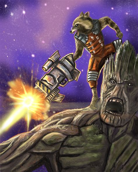 🔥 [100+] Groot and Rocket Wallpapers | WallpaperSafari