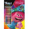 Trolls Libro Para Colorear Con Ceras Con Ofertas En Carrefour