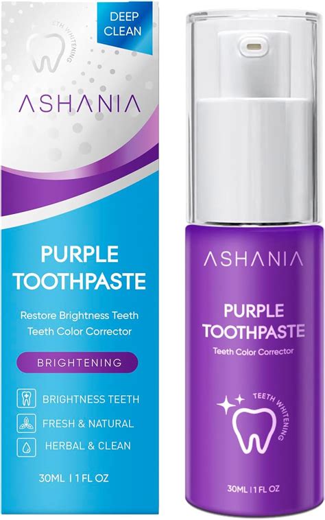 Ashania Purple Toothpaste Whitening Purple Toothpaste For Teeth