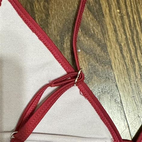 Fall Discount Red Bikini Set With Adjustable Depop