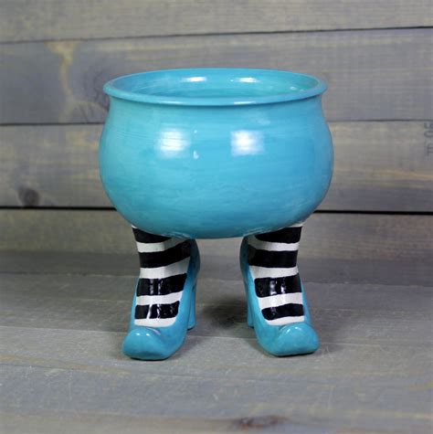 Ceramic Pot Turquoise Ceramic Sex Pot With High Heels And Etsy