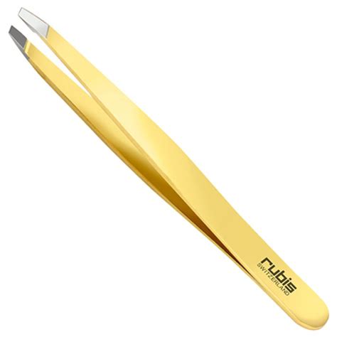 Rubis Classic Slant Gold Tweezer