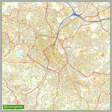 Birmingham Street Map | I Love Maps