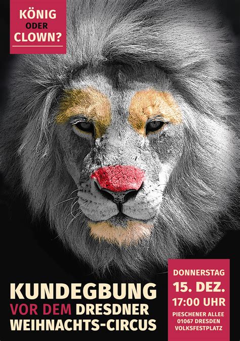 Kundgebung Vor Dem Dresdner Weihnachts Circus Tierbefreiung Dresden