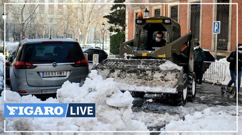 Espagne Madrid se remet lentement d une tempête de neige historique