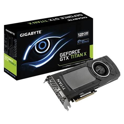 Gigabyte Geforce Gtx Titan X Gb Video Card Gv Ntitanxd Gd B