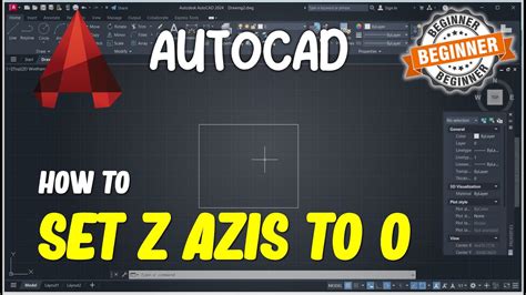 Autocad How To Set Z Axis To 0 Youtube