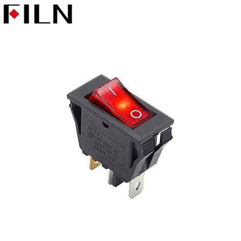 Filn Volt Lighted Rocker Switch With Led In Four Colors