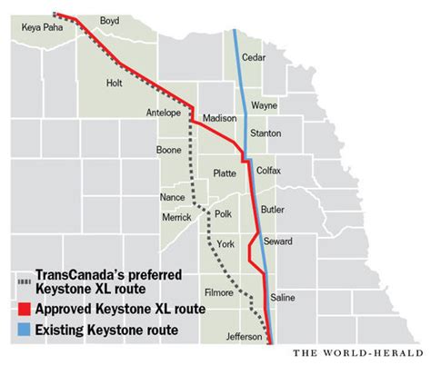 Keystone Pipeline Texas Map