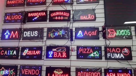 Painel Luminoso Letreiro Led Para Comercio Varios Dizeres De Propaganda