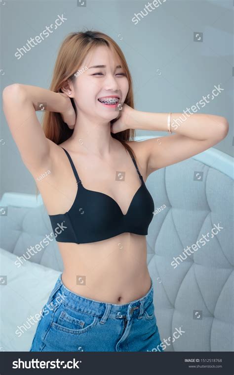 Sexy Asian Woman Lingerie Sitting Relax Stock Photo 1512518768 Shutterstock