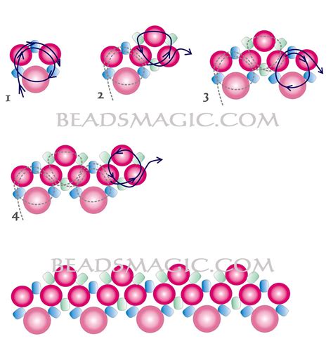 Free Pattern Beautiful Beaded For Necklace Irvin Beads Magic