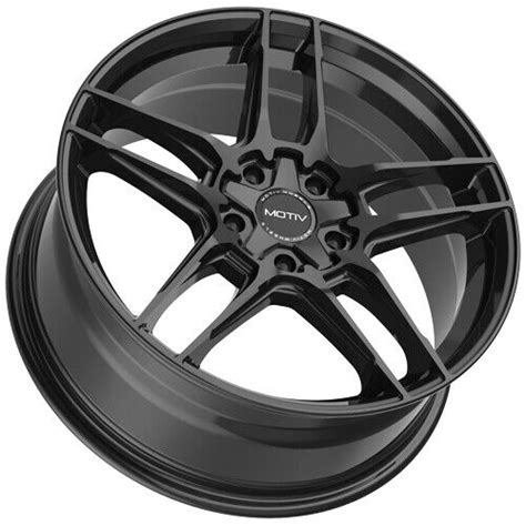 Set Of 4 Motiv 434b Matic 17x75 5x455x120 40mm Gloss Black