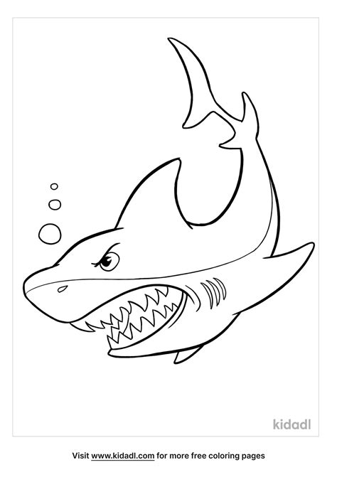 White Shark Coloring Pages