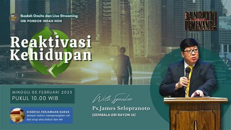 Onsite Church Service GBI Pondok Indah Ps James Selopranoto 5