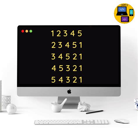 Shifting Square Pattern In C Patterns C Programming