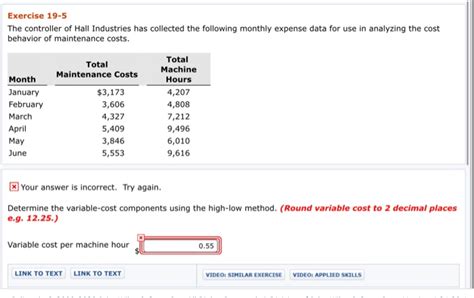 Solved Exercise The Controller Of Hall Industries Has Chegg