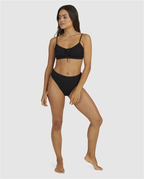 Billabong Summer High Coco Bralette Bikini Top Black Sands Surfstitch