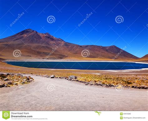 El Lago Meniques Del Desierto De Atacama Foto De Archivo Imagen De