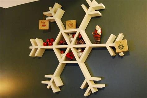 Snowflake Shelf Diy Holiday Decor Xmas Crafts Christmas Inspiration