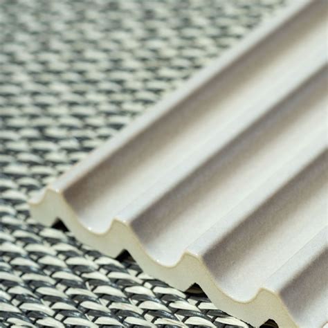 Fluted Ceramic Tiles White Matt Materials Assemble