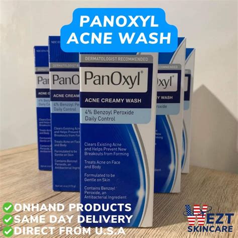 Panoxyl Acne Creamy Wash 4 10 Benzoyl Peroxide Daily Control Lazada Ph