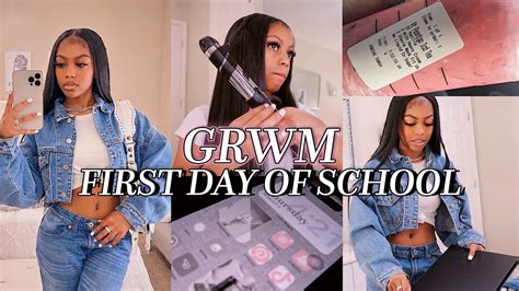 Grwm First Day Of School 2022 4am Morning Routine Whats In My Bag