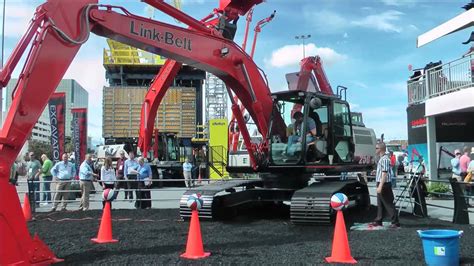 Excavator Skill Challenge Conexpo Youtube