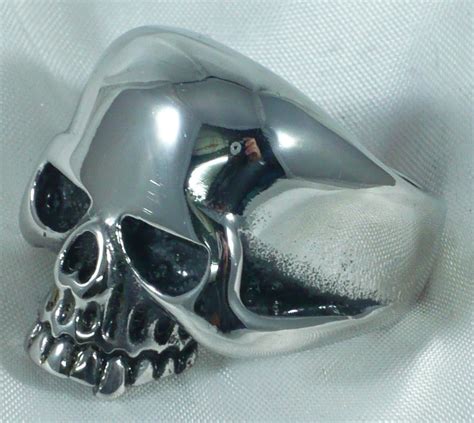 Anneau T Te De Mort En Argent Argent Sterling Keith Richard Skull