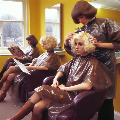 70s Salon Everyone In Vinyl Salon Gowns Kernal Turner Flickr