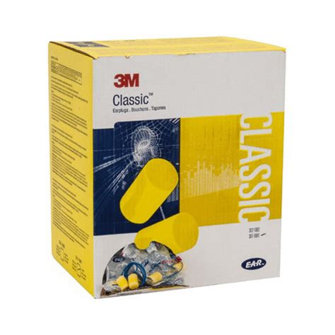 3m Ear Classic Corded Foam Ear Plugs 200 Box First Safety